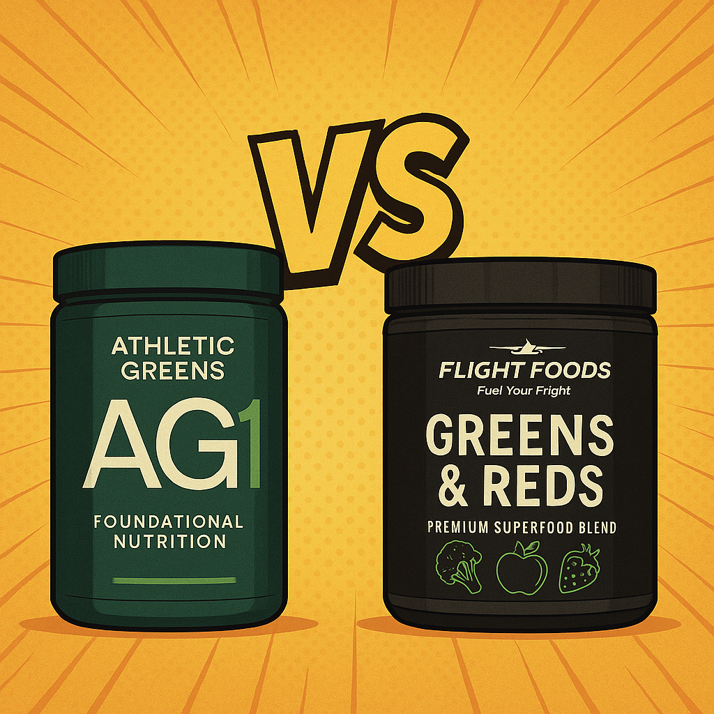 Athletic Greens AG1 vs. Flight Foods Elevate Organic Greens and Reds: A Complete Comparison of Greens & Reds Formulas in 2025