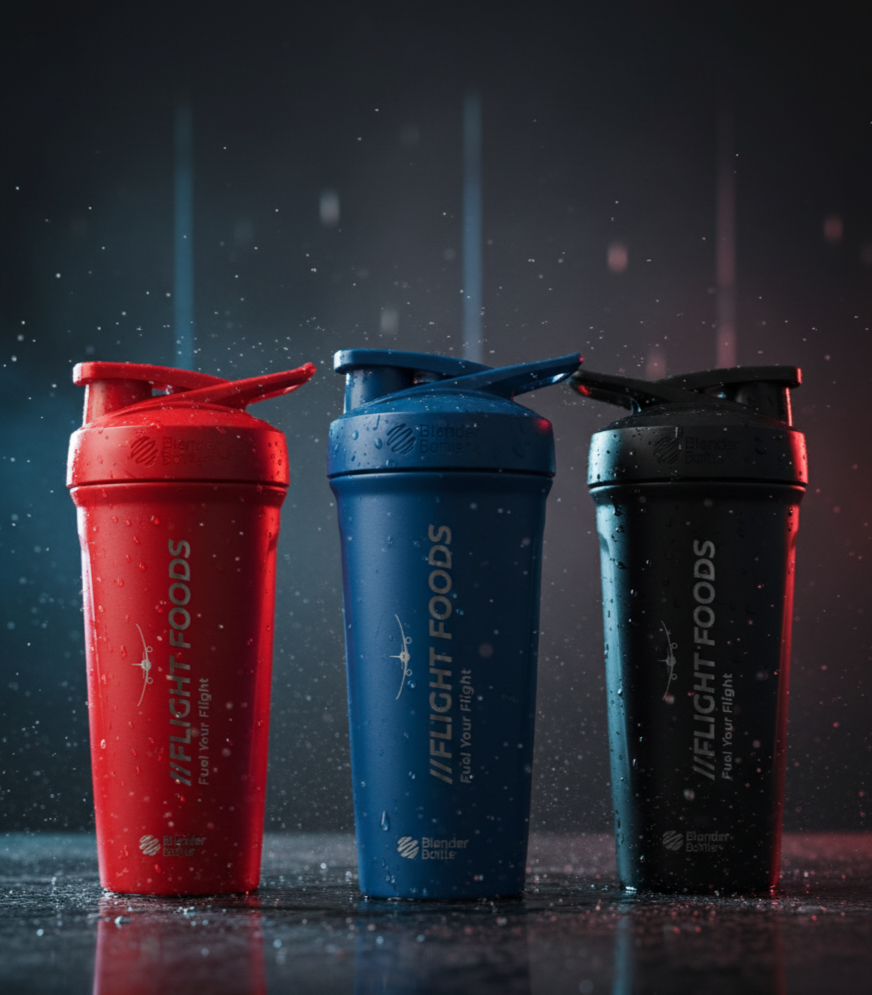 Flight Foods Shaker Bottle Various Colors