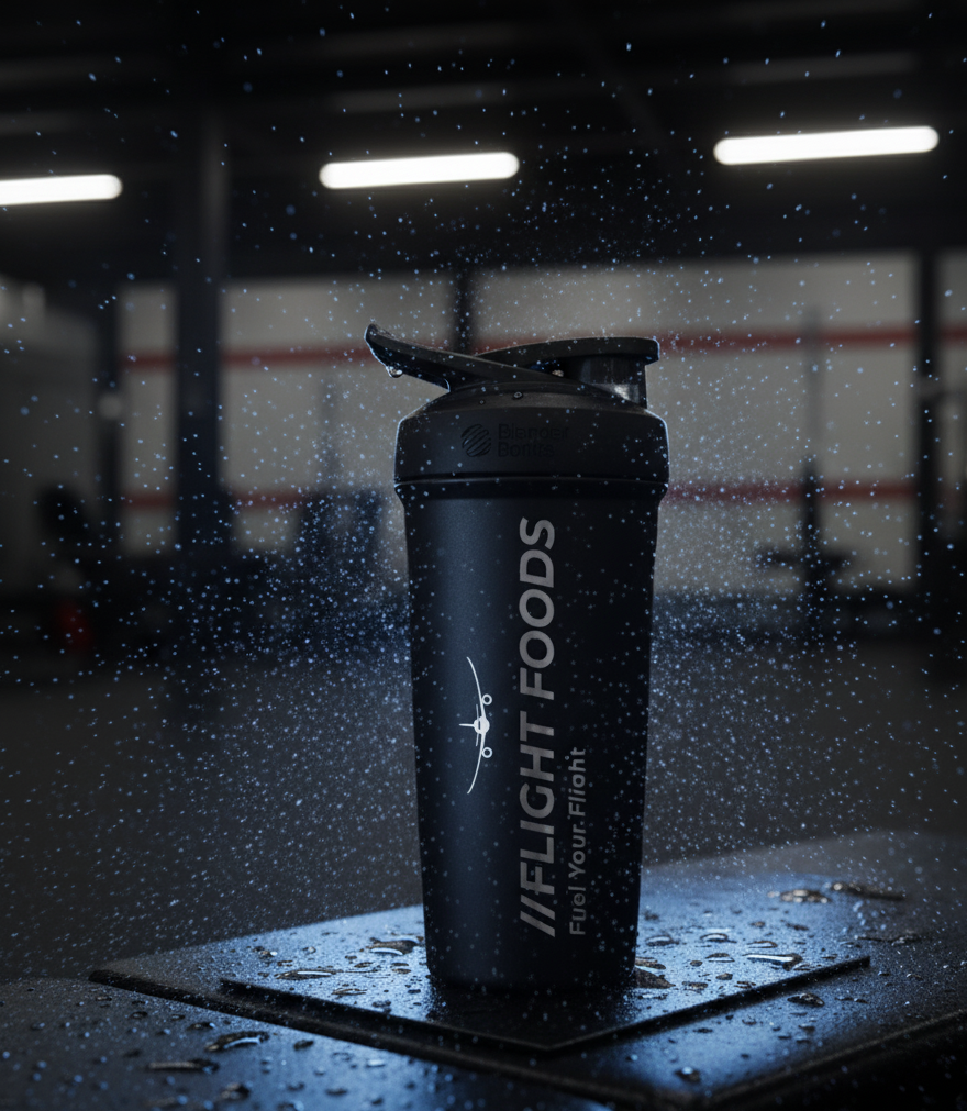 Black Flight Foods Shaker Bottle | Faith-Driven Fitness Accessory