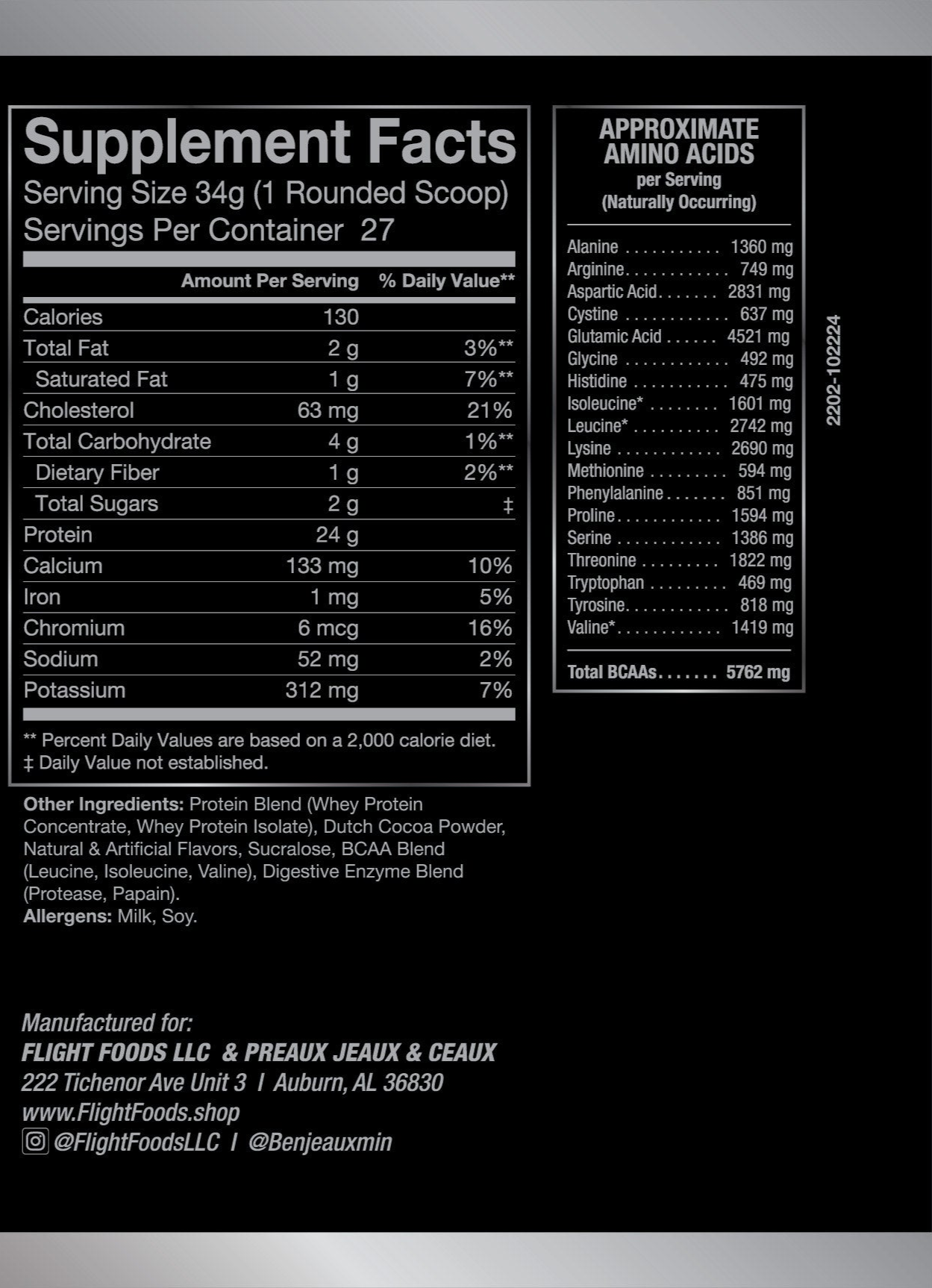 Preaux Jeaux Whey Protein for Coffee