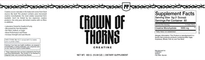 Crown of Thorns Creatine Monohydrate | Power + Recovery | Flight Foods