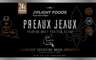 Preaux Jeaux Whey Protein for Coffee | Flight Foods
