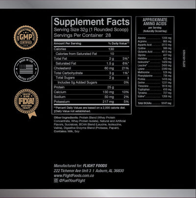 Pro-Fuel Premium Whey Protein Powder Label