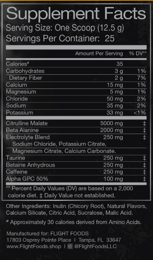 Crusader Creamsicle Pre-Workout (Ships 4/12)