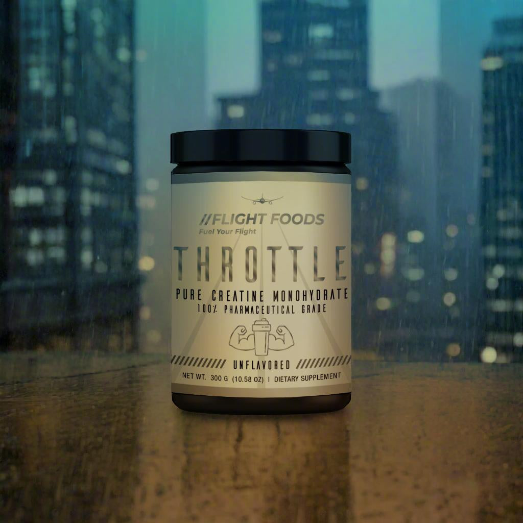 Throttle Creatine displayed against a New York City backdrop.