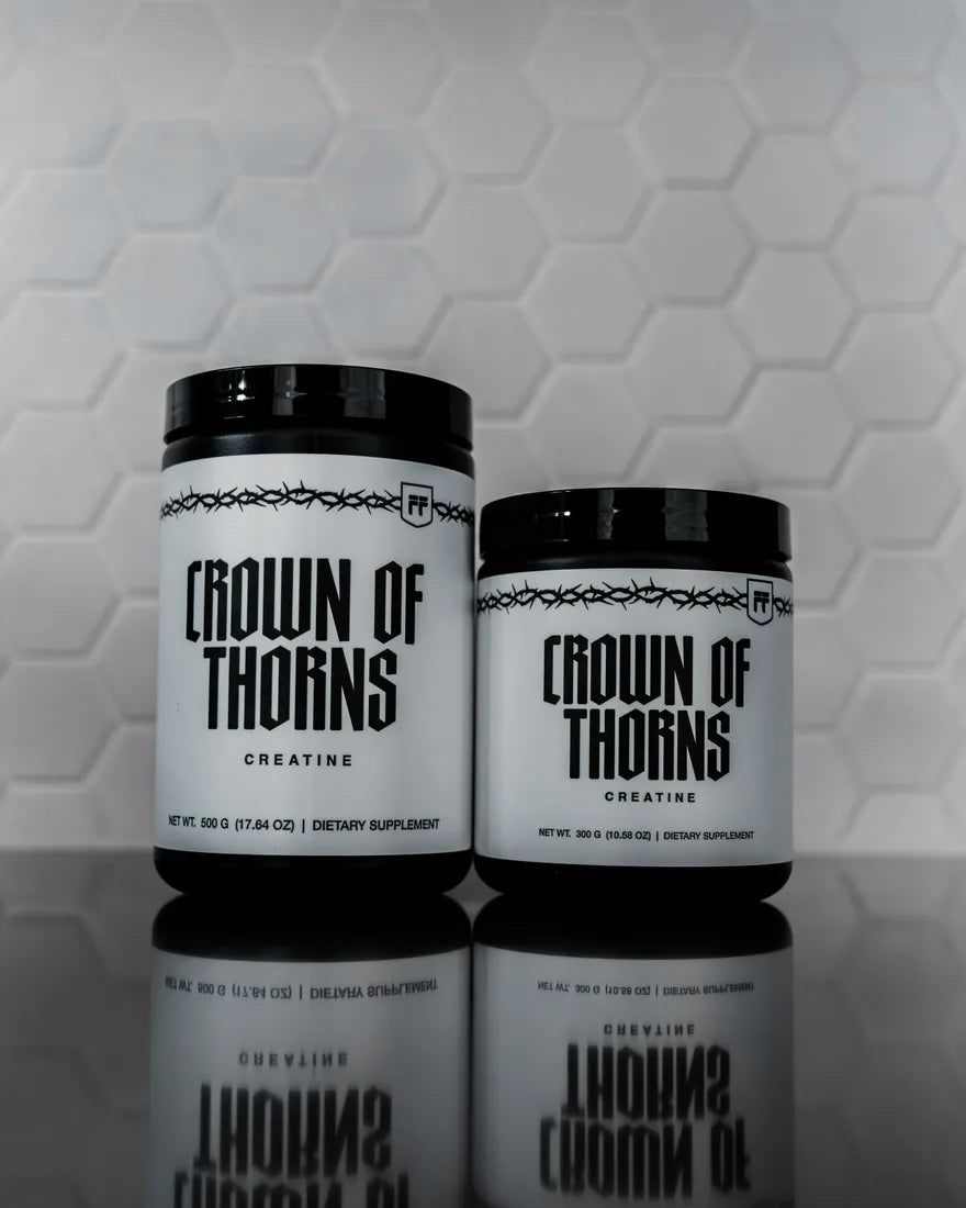 Crown of Thorns Creatine in 100 and 60 serving tubs